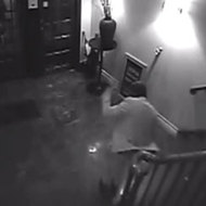 VIDEO: Drunk Guy Slides Down Bannister, Crashes Into Vase