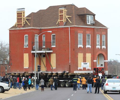 St. Louis Moves 122 Year Old Home Seven Tenths of a Mile original St Louis moves 122 year old home seven tenths of a mile St. Louis Moves 122 Year Old Home Seven Tenths of a Mile